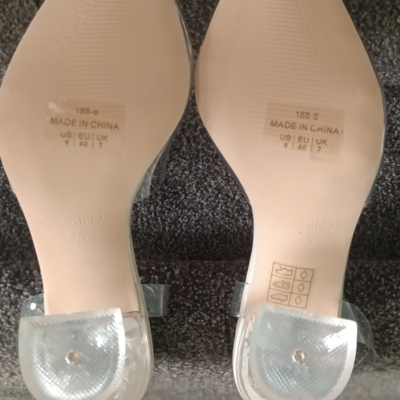 MACKIN J 651-1 Women's Clear Sandals Slip On Heels Slingback Pumps - Picture 7 of 7